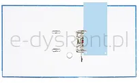 Donau Przekładki Karton 1/3 A4, 235X105Mm, 100Szt., Niebieskie  - 4