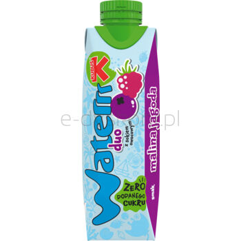 Kubuś Waterrr DUO malina-jagoda 0,3l karton