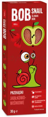 Bob Snail Przekąska jabłko wiśnia 30g