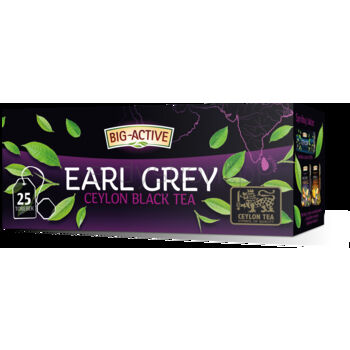 Big-Active Herbata Czarna Earl Grey Pure Ceylon 25 torebek