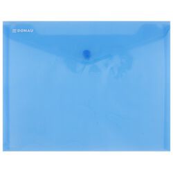 Donau Teczka kopertowa zatrzask, PP, C5, 180mikr., niebieska