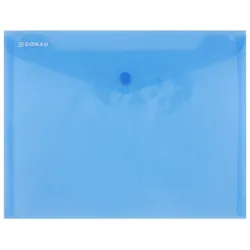 Donau Teczka kopertowa zatrzask, PP, C5, 180mikr., niebieska