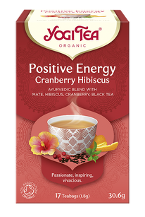 Herbatka Pozytywna Energia Żurawina - Hibiskus (Positive Energy Cranberry Hibiscus) Bio (17 X 1,8 G) 30,6 G - Yogi Tea [BIO]