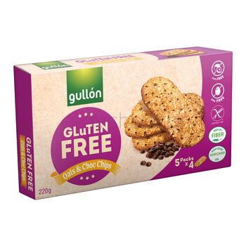 Gullon Bezglutenowe ciasteczka z Kawałkami czekolady 220 g