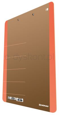 Donau Clipboard  Life, Karton, A4, Z Klipsem, Pomarańczowy 