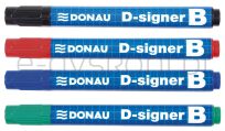 Donau Marker Do Tablic D-Signer B, Okrągły, 2-4Mm (Linia), Czarny - 3