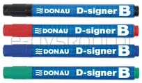 Donau Marker Do Tablic D-Signer B, Okrągły, 2-4Mm (Linia), Czarny - 3