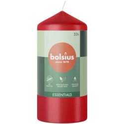 Bolsius Świeca Pieńkowa 120/58 Essentials Delikatna Czerwień
