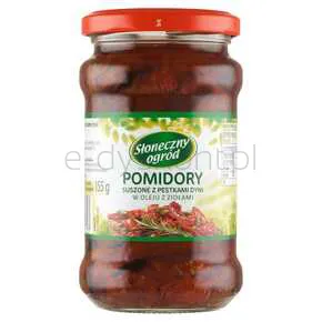 Pomidory Suszone W Oleju Z Ziołami Pestki Dyni Słoneczny Ogród 314 Ml
