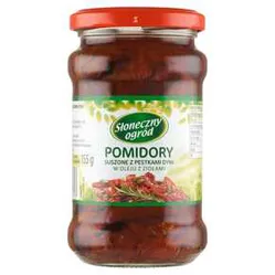 Pomidory Suszone W Oleju Z Ziołami Pestki Dyni Słoneczny Ogród 314 Ml