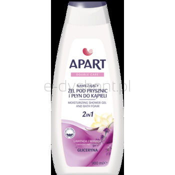 Apart Double Care Nawilżający Żel Pod Prysznic I Płyn Do Kąpieli 2W1 Lawenda I Wanilia 900Ml