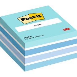 Post-It Kostka Samoprzylepna (2028-B), 76X76Mm, 1X450 Kart., Niebieska 