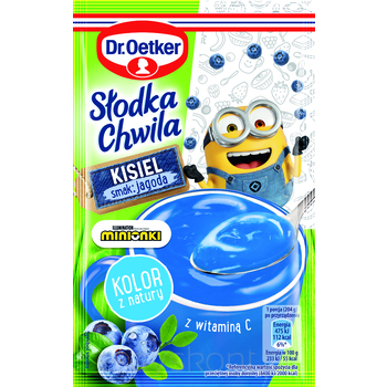 Dr.Oetker Słodka Chwila Minionki Kisiel Smak Jagoda 29G