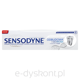 Sensodyne Odbudowa I Ochrona Whitening Pasta Wybielająca Z Fluorem Do Nadwrażliwych Zębów, Wyrób Medyczny, Technologia Novamin, 75 Ml