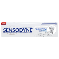 Sensodyne Odbudowa I Ochrona Whitening Pasta Wybielająca Z Fluorem Do Nadwrażliwych Zębów, Wyrób Medyczny, Technologia Novamin, 75 Ml