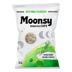 Moonsy Chipsy Ryżowe Zielona Cebulka 60G