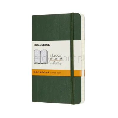 Notes MOLESKINE P (9x14cm), w linie, miękka oprawa, 192 strony, myrtle green