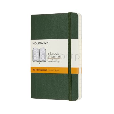 Moleskine Notes P (9x14cm), w linie, miękka oprawa, 192 strony, myrtle green
