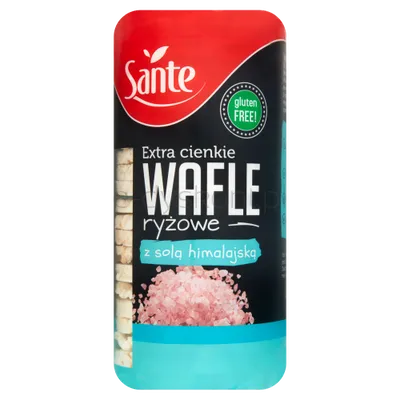 Sante Extra Cienkie Wafle Ryżowe Z Solą Himalajską 110G 