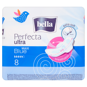 Bella Podpaski Perfecta Maxi Blue 8 Sztuk