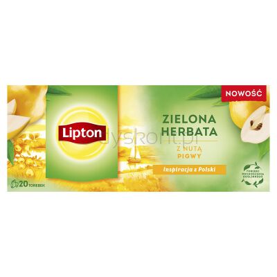 Lipton Herbata zielona o smaku pigwy 20tb