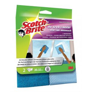 Ścierka Z Mikrofibry Scotch Brite™ Do Szyb I Luster, 2Szt., Ciemno/Jasnoniebieskie