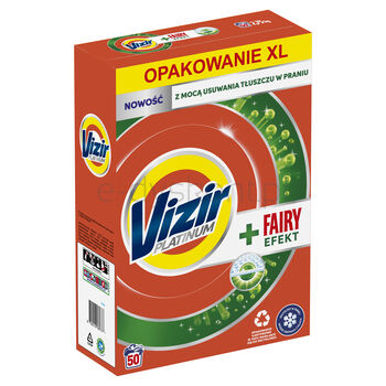 Vizir Proszek Do Prania Platinum + Fairy Effect, 50 Prań 2,75 Kg