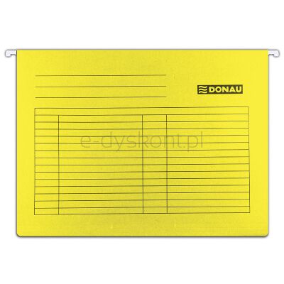Donau Teczka zawieszkowa A4, 230Gsm, Żółta