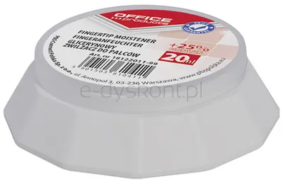 Zwilżacz Glicerynowy Office Products, Do Palców, 20Ml+25% Gratis, Eukaliptus 