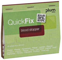 PLUM QuickFix Plastry tamujące krwawienie Blood Stopper, Wkład, 45 szt.