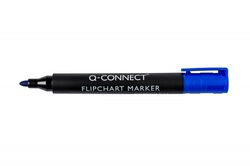Q-Connect Marker do flipchartów okrągły, niebieski [BIURO]