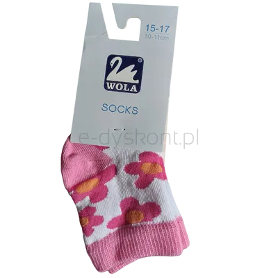Skarpety Dziecięce 15-17 Kwiatki(różne kolory)
