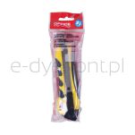 Office Products Nóż pakowy Professional, gumowa rękojeść, z blokadą, żółto-czarny - 3