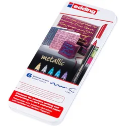 Edding Pisaki metaliczne e-1200/6 1-3mm, 6 szt., mix kolorów