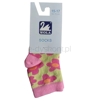 Skarpety Dziecięce 15-17 Kwiatki