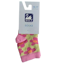 Skarpety Dziecięce 15-17 Kwiatki