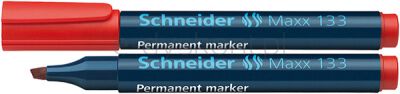 Schneider Marker Permanentny Maxx 133, Ścięty, 1-4Mm, Czerwony 