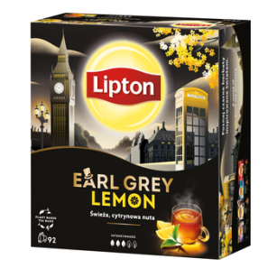 Lipton Earl Grey Lemon Herbata Czarna (92 Torebki)