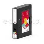 Segregator NEW BINDER MOXOM, plastikowy, A4/70mm, czarny - 2