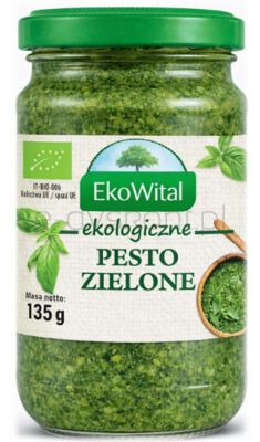 Ekowital Pesto zielone z bazylii BIO 135 g