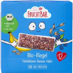 Fruchtbar Batony zbożowe borówka, banan, owies powyżej 12 miesięcy 6x BIO 23 g