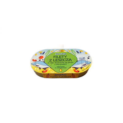 Evrafish Filety z leszcza w oleju tłoczonym na zimno z warzywami 170g