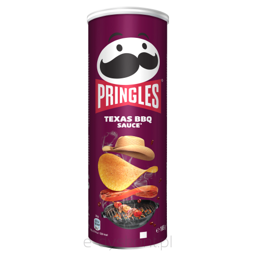 Pringles Texas Barbeque Tuba 165G- Chrupki O Smaku Teksańskiego Sosu Barbecue