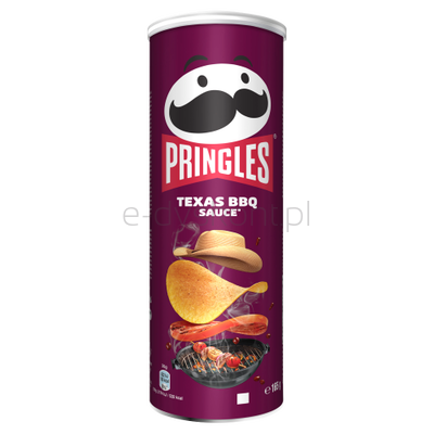 Pringles Texas Barbeque Tuba 165G- Chrupki O Smaku Teksańskiego Sosu Barbecue