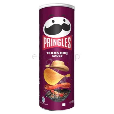 Pringles Texas Barbeque Tuba 165G- Chrupki O Smaku Teksańskiego Sosu Barbecue