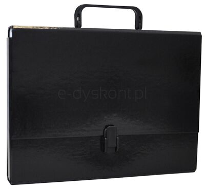 Office Products Teczka-Pudełko Pp, A4/5Cm, Z Rączką I Zamkiem, Czarna 