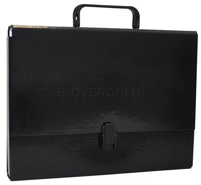 Office Products Teczka-Pudełko Pp, A4/5Cm, Z Rączką I Zamkiem, Czarna 