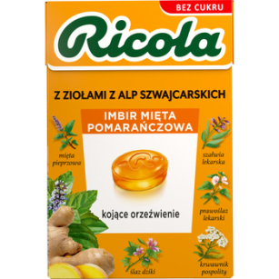 Ricola Imbir Mięta Pomarańczowa 27,5g