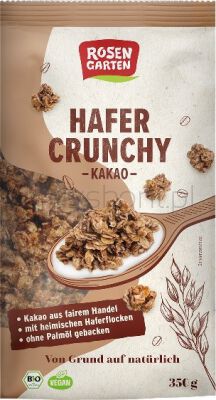 Rosengarten Crunchy Owsiane Z Kakao Bio 350 G