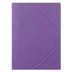 Donau Teczka z gumką preszpan, A4, 390gsm, 3-skrz., fioletowa